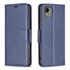 For Nokia C110 Lambskin Texture Pure Color Flip Leather Phone Case(Blue) - 1
