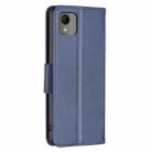 For Nokia C110 Lambskin Texture Pure Color Flip Leather Phone Case(Blue) - 3