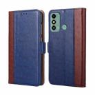 For ZTE Blade A53 4G Ostrich Texture Horizontal Flip Leather Phone Case(Blue) - 1
