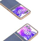 For Motorola Razr 50 / Razr 60 Nano Electroplating Carbon Fiber Texture Phone Case(Sky Blue) - 3