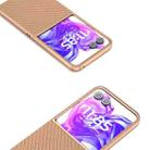 For Motorola Razr 50 Ultra Nano Electroplating Carbon Fiber Texture Phone Case(Gold) - 3