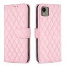 For Nokia C110 Diamond Lattice Wallet Flip Leather Phone Case(Pink) - 1