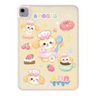 For iPad 10th Gen 10.9 2022 Painted Acrylic Tablet Case(Butter Cookies) - 1