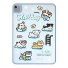 For iPad 10.2 2021 / 2020 / 10.5 Painted Acrylic Tablet Case(Swimming Puppy) - 1
