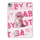 For iPad 10.2 2021 / 2020 / 10.5 Painted Acrylic Tablet Case(Sunglasses Cat) - 1