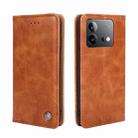 For vivo iQOO Neo 8 / 8 Pro 5G Non-Magnetic Retro Texture Leather Phone Case(Brown) - 1