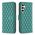 For Samsung Galaxy S23 FE 5G Diamond Lattice Wallet Flip Leather Phone Case(Green) - 1