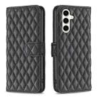 For Samsung Galaxy S23 FE 5G Diamond Lattice Wallet Flip Leather Phone Case(Black) - 1