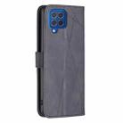 For Samsung Galaxy M62/F62 Magnetic Buckle Rhombus Texture Leather Phone Case(Black) - 3