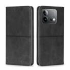 For vivo iQOO Neo 8 / 8 Pro 5G Cow Texture Magnetic Leather Phone Case(Black) - 1