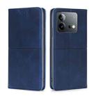 For vivo iQOO Neo 8 / 8 Pro 5G Cow Texture Magnetic Leather Phone Case(Blue) - 1