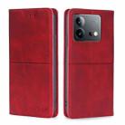 For vivo iQOO Neo 8 / 8 Pro 5G Cow Texture Magnetic Leather Phone Case(Red) - 1