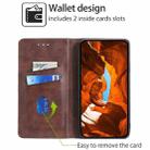 For vivo iQOO Z9x 5G Cow Texture Magnetic Leather Phone Case(Dark Brown) - 2