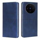 For vivo X100s Cow Texture Magnetic Leather Phone Case(Blue) - 1