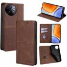 For vivo Y39 5G Global Cow Texture Magnetic Leather Phone Case(Dark Brown) - 1