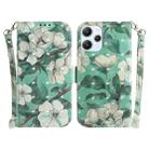 For Xiaomi Redmi 12 3D Colored Horizontal Flip Leather Phone Case(Watercolor Flower) - 1