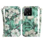 For Xiaomi 13T / 13T Pro / Redmi K60 Ultra 3D Colored Horizontal Flip Leather Phone Case(Watercolor Flower) - 1