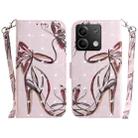 For Xiaomi Redmi Note 13 5G 3D Colored Horizontal Flip Leather Phone Case(Butterfly High-heeled) - 1