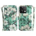 For Xiaomi Redmi Note 13 5G 3D Colored Horizontal Flip Leather Phone Case(Watercolor Flower) - 1