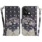 For Xiaomi Redmi Note 13 5G 3D Colored Horizontal Flip Leather Phone Case(Hug Cat) - 1