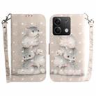 For Xiaomi Redmi Note 13 5G 3D Colored Horizontal Flip Leather Phone Case(Squirrels) - 1