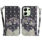 For Xiaomi Redmi Note 13 4G Global 3D Colored Horizontal Flip Leather Phone Case(Hug Cat) - 1