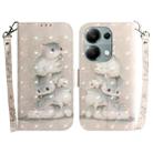 For Xiaomi Poco M6 Pro 4G 3D Colored Horizontal Flip Leather Phone Case(Squirrels) - 1