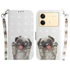 For Xiaomi Redmi Note 13R Pro 3D Colored Horizontal Flip Leather Phone Case(Pug) - 1