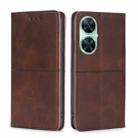 For Huawei Enjoy 60 Pro / nova 11i Cow Texture Magnetic Leather Phone Case(Dark Brown) - 1