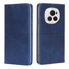 For Honor Magic6 Pro Cow Texture Magnetic Leather Phone Case(Blue) - 1