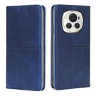 For Honor Magic6 Cow Texture Magnetic Leather Phone Case(Blue) - 1