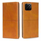 For Honor Play 60 Plus Cow Texture Magnetic Leather Phone Case(Light Brown) - 1