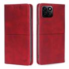 For Honor Play 60 Plus Cow Texture Magnetic Leather Phone Case(Red) - 1