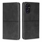 For Honor 200 5G Cow Texture Magnetic Leather Phone Case(Black) - 1