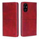 For Honor 200 Pro 5G Cow Texture Magnetic Leather Phone Case(Red) - 1