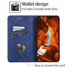 For Honor X8c 4G Cow Texture Magnetic Leather Phone Case(Blue) - 2