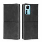 For ZTE Blabe V41 Smart 4G Cow Texture Magnetic Leather Phone Case(Black) - 1