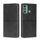 For ZTE Blade A53 4G Cow Texture Magnetic Leather Phone Case(Black) - 1