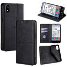 For ZTE Kantan Sumaho 4 A402ZT Cow Texture Magnetic Leather Phone Case(Black) - 1