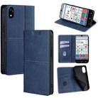 For ZTE Kantan Sumaho 4 A402ZT Cow Texture Magnetic Leather Phone Case(Blue) - 1