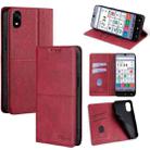 For ZTE Kantan Sumaho 4 A402ZT Cow Texture Magnetic Leather Phone Case(Red) - 1
