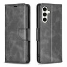 For Samsung Galaxy S23 FE 5G Lambskin Texture Pure Color Flip Leather Phone Case(Black) - 1