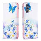 For Samsung Galaxy M34 5G Colored Drawing Pattern Leather Phone Case(Butterfly Love) - 1