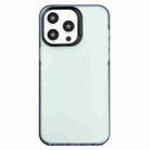 For iPhone 14 Pro Max 2 in 1 Frosted TPU Phone Case(Transparent Black) - 1