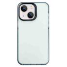 For iPhone 14 Plus 2 in 1 Frosted TPU Phone Case(Transparent Black) - 1