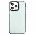 For iPhone 13 Pro Max 2 in 1 Frosted TPU Phone Case(Transparent Black) - 1