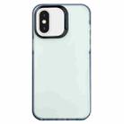 For iPhone XS Max 2 in 1 Frosted TPU Phone Case(Transparent Black) - 1