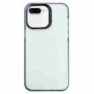 For iPhone 8 Plus / 7 Plus 2 in 1 Frosted TPU Phone Case(Transparent Black) - 1