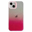 For iPhone 14 Double Sided IMD Gradient Glitter PC Phone Case(Pink) - 1