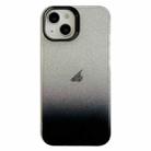 For iPhone 13 Double Sided IMD Gradient Glitter PC Phone Case(Black) - 1